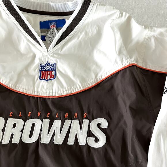 Cleveland Browns Reebok Pullover Windbreaker Youth Medium - Picture 2 of 7
